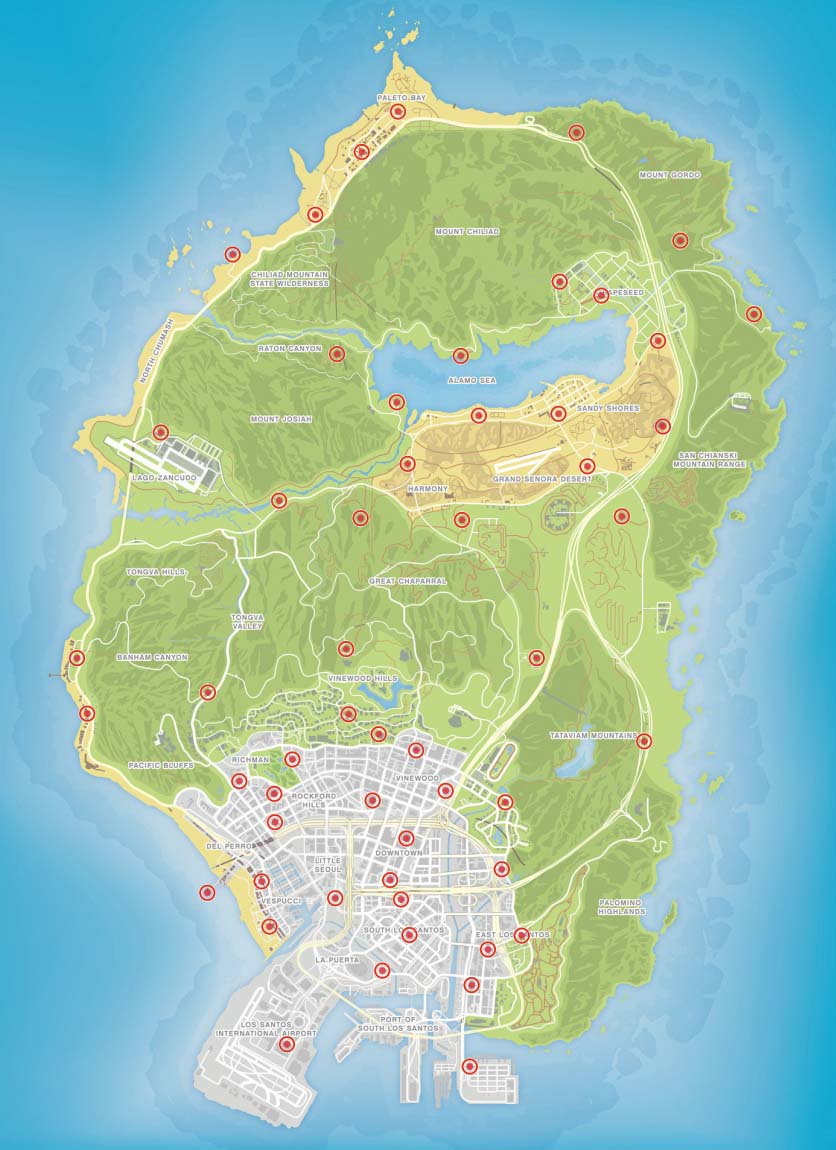 mapa 54 naipes ocultos gta online